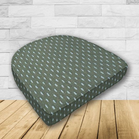 Wicker Patio Chair Cushions with a rounded back Boxed Double Piped Patio Dining Chair Seat Pad or Seat Cushion from Cascadia Outdoor Cushions