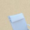Outdoor Head Rest Pillow in Heritage Papyrus – Sunbrella® – 19" x 8"