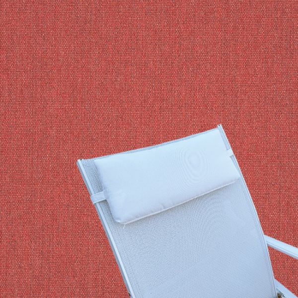 Outdoor Head Rest Pillow in Heritage Scarlet – Sunbrella® – 19" x 8"