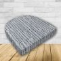 Wicker Patio Chair Cushions with a rounded back Boxed Double Piped Patio Dining Chair Seat Pad or Seat Cushion from Cascadia Outdoor Cushions