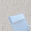 Outdoor Head Rest Pillow in Improve Stucco – Sunbrella® – 19" x 8"