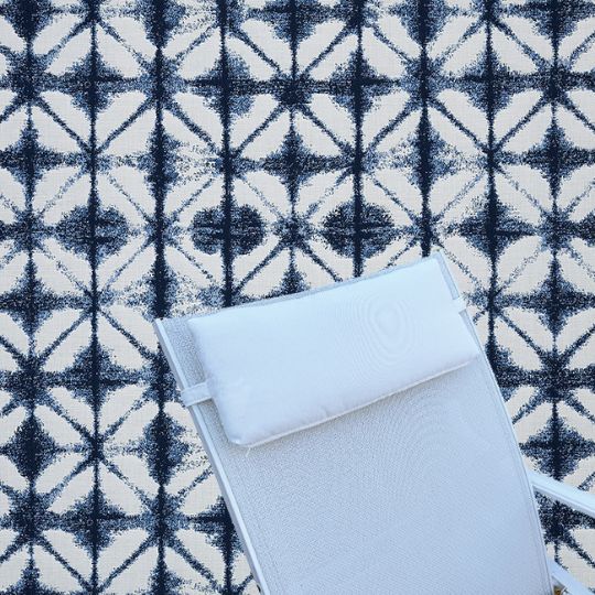 Picture of Midori Indigo | Rectangular Head Rest Pillow