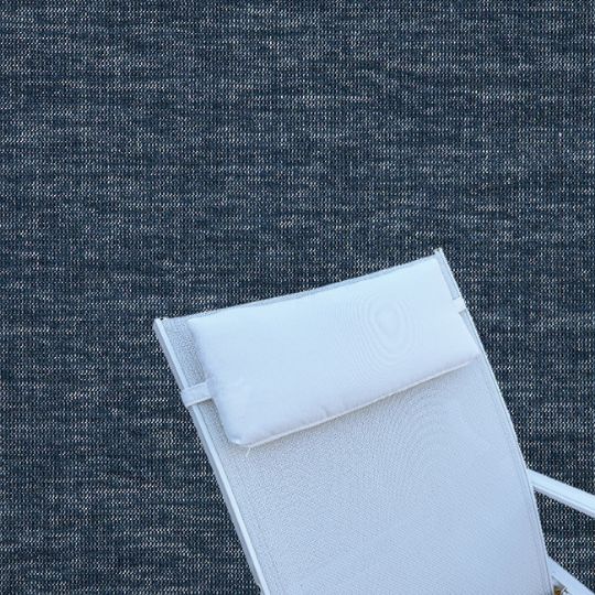 Outdoor Head Rest Pillow in Platform Indigo  – Sunbrella® – 19" x 8"