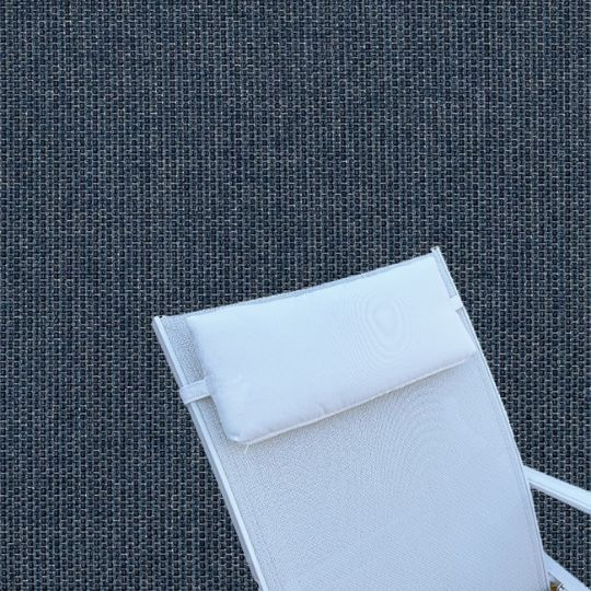 Outdoor Head Rest Pillow in Revive Indigo – Sunbrella® – 19" x 8"