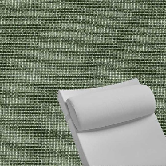 Contoured Outdoor Head Rest Pillow in Bliss Aloe Sunbrella® Fabric