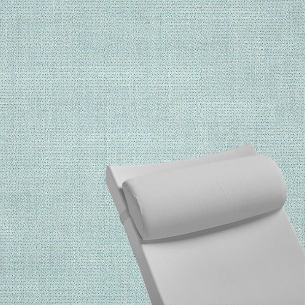 Contoured Outdoor Head Rest Pillow in Bliss Dew Sunbrella® Fabric