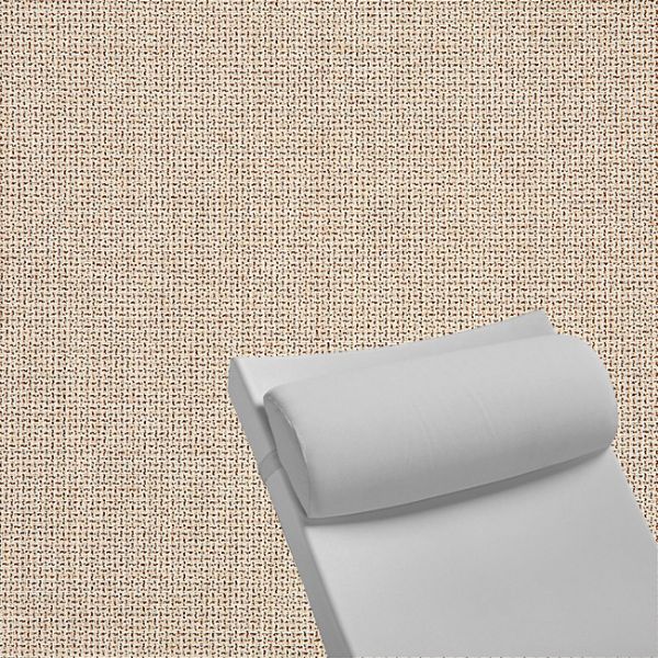 Contoured Outdoor Head Rest Pillow in Bliss Sand Sunbrella® Fabric