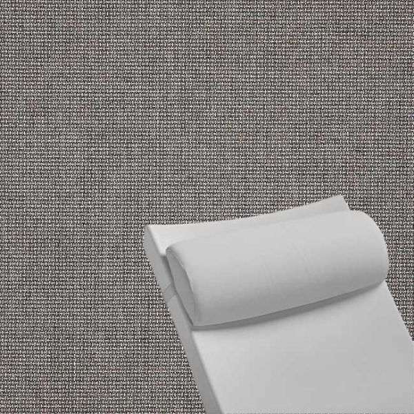 Contoured Outdoor Head Rest Pillow in Bliss Smoke Sunbrella® Fabric