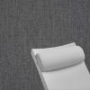 Contoured Outdoor Head Rest Pillow in Cast Charcoal Sunbrella® Fabric