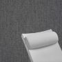 Contoured Outdoor Head Rest Pillow in Cast Charcoal Sunbrella® Fabric