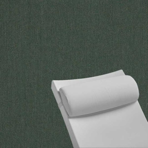 Contoured Outdoor Head Rest Pillow in Cast Ivy Sunbrella® Fabric