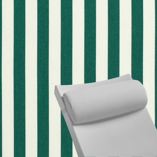 Contoured Outdoor Head Rest Pillow in Mason Forest Green Sunbrella® Fabric