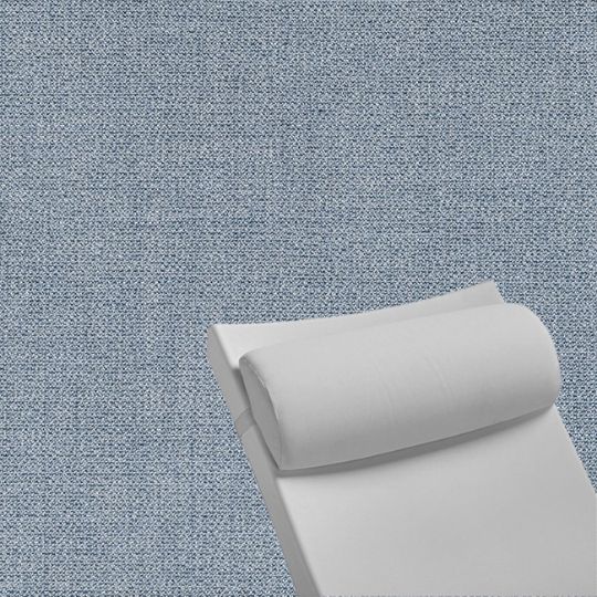 Contoured Outdoor Head Rest Pillow in Remix Denim Sunbrella® Fabric