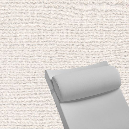 Contoured Outdoor Head Rest Pillow in Remix Parchment Sunbrella® Fabric