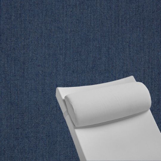Contoured Outdoor Head Rest Pillow in Spectrum Indigo Sunbrella® Fabric