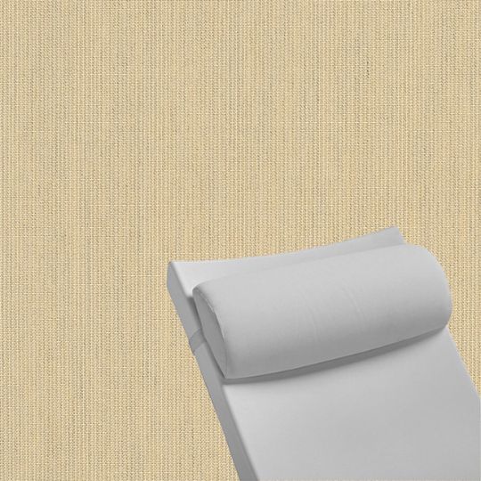 Contoured Outdoor Head Rest Pillow in Spectrum Sand Sunbrella® Fabric