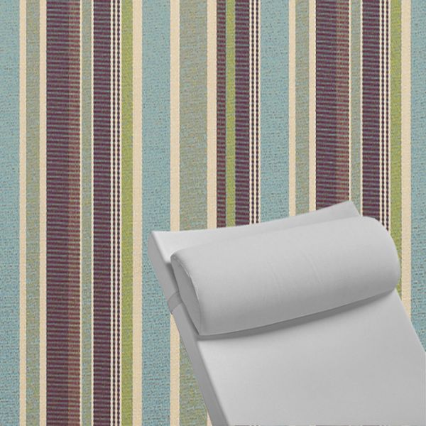 Contoured Outdoor Head Rest Pillow in Brannon Whisper Sunbrella® Fabric