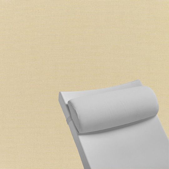 Contoured Outdoor Head Rest Pillow in Canvas Antique Beige Sunbrella® Fabric