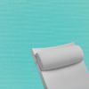 Contoured Outdoor Head Rest Pillow in Canvas Aruba Sunbrella® Fabric