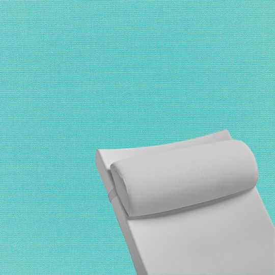 Contoured Outdoor Head Rest Pillow in Canvas Aruba Sunbrella® Fabric
