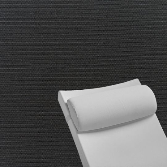 Contoured Outdoor Head Rest Pillow in Canvas Black Sunbrella® Fabric