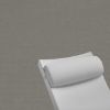 Contoured Outdoor Head Rest Pillow in Canvas Charcoal Sunbrella® Fabric