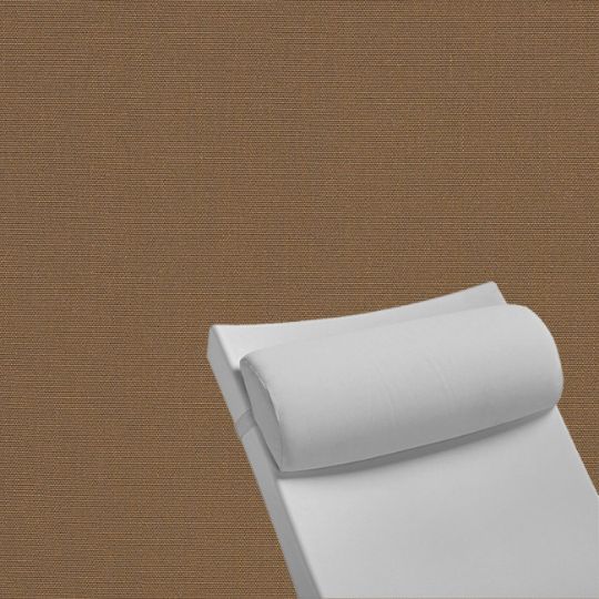 Contoured Outdoor Head Rest Pillow in Canvas Cocoa Sunbrella® Fabric