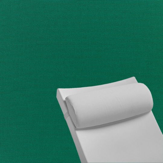 Contoured Outdoor Head Rest Pillow in Canvas Forest Green Sunbrella® Fabric