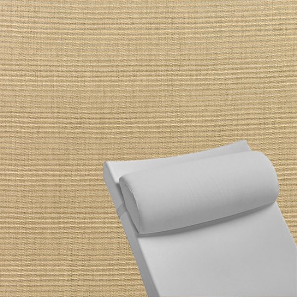 Contoured Outdoor Head Rest Pillow in Canvas Heather Beige Sunbrella® Fabric
