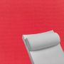 Contoured Outdoor Head Rest Pillow in Canvas Logo Red Sunbrella® Fabric
