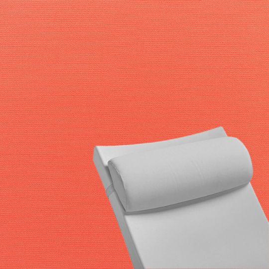 Contoured Outdoor Head Rest Pillow in Canvas Melon Sunbrella® Fabric