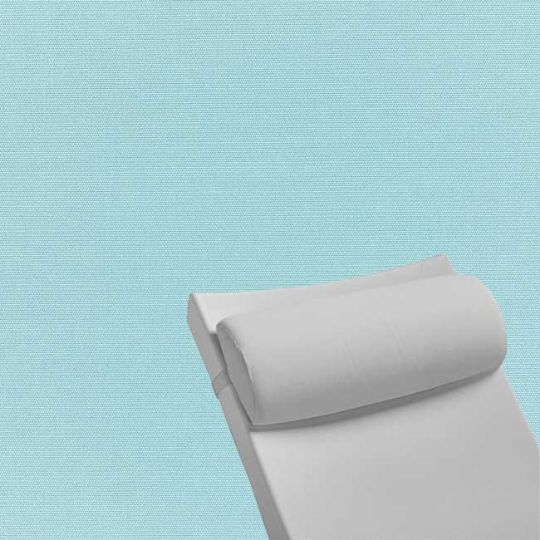 Contoured Outdoor Head Rest Pillow in Canvas Mineral Blue  Sunbrella® Fabric