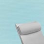 Contoured Outdoor Head Rest Pillow in Canvas Mineral Blue  Sunbrella® Fabric