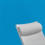 Contoured Outdoor Head Rest Pillow in Canvas Pacific Blue Sunbrella® Fabric
