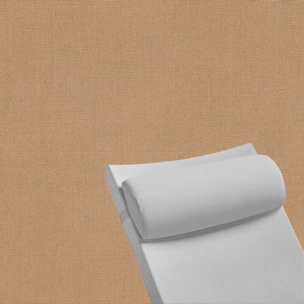 Contoured Outdoor Head Rest Pillow in Canvas Raffia Sunbrella® Fabric