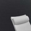 Contoured Outdoor Head Rest Pillow in Canvas Raven Black Sunbrella® Fabric