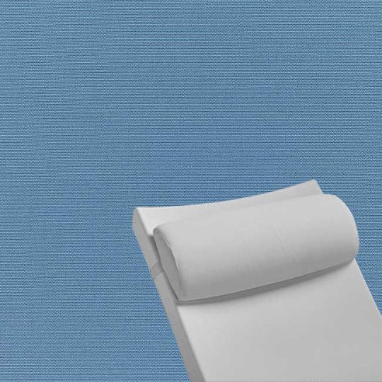 Contoured Outdoor Head Rest Pillow in Canvas Sapphire Blue Sunbrella® Fabric