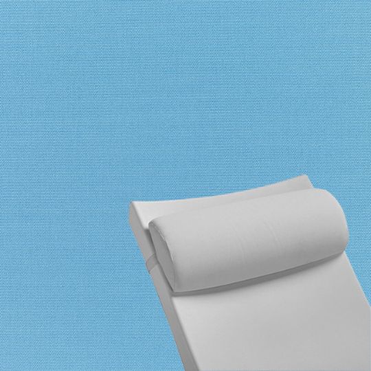 Contoured Outdoor Head Rest Pillow in Canvas Sky Blue Sunbrella® Fabric