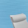 Contoured Outdoor Head Rest Pillow in Canvas Sky Blue Sunbrella® Fabric