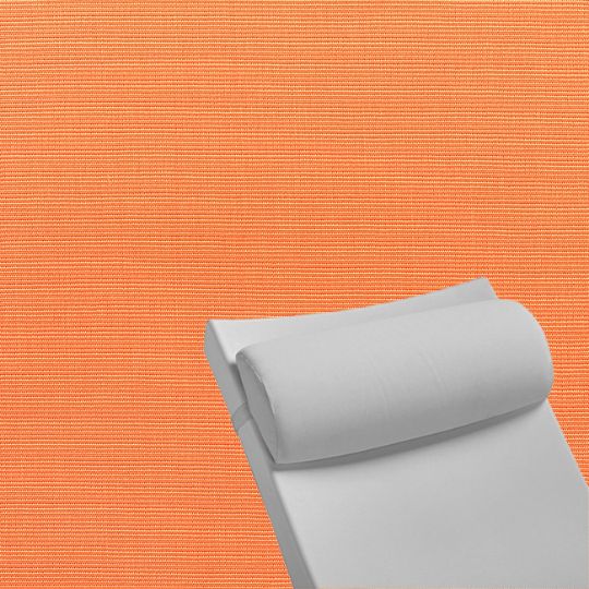 Contoured Outdoor Head Rest Pillow in Canvas Tangerine Sunbrella® Fabric