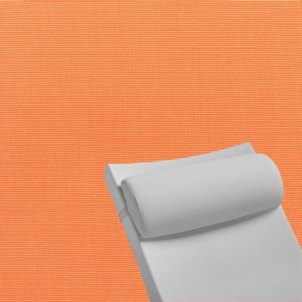 Contoured Outdoor Head Rest Pillow in Canvas Tangerine Sunbrella® Fabric