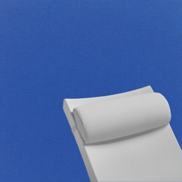 Contoured Outdoor Head Rest Pillow in Canvas True Blue Sunbrella® Fabric