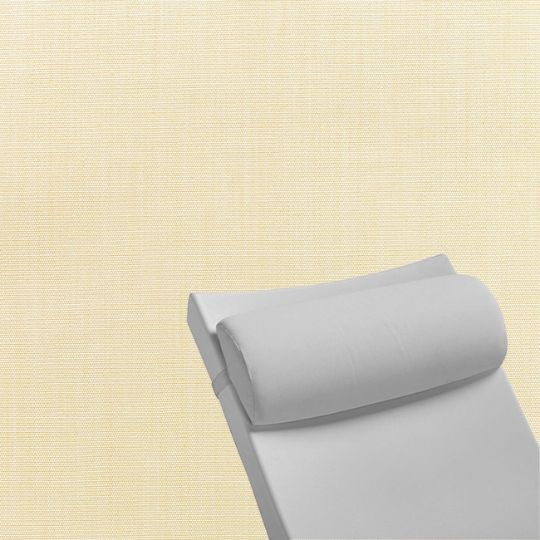 Contoured Outdoor Head Rest Pillow in Canvas Vellum Sunbrella® Fabric