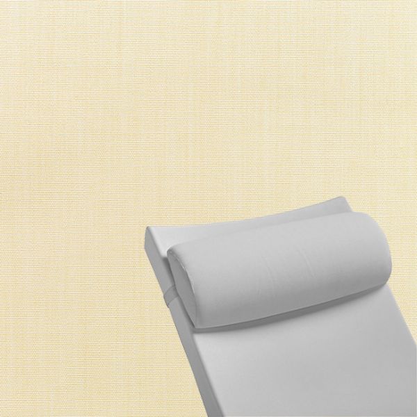 Contoured Outdoor Head Rest Pillow in Canvas Vellum Sunbrella® Fabric