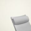 Contoured Outdoor Head Rest Pillow in Canvas White Sunbrella® Fabric