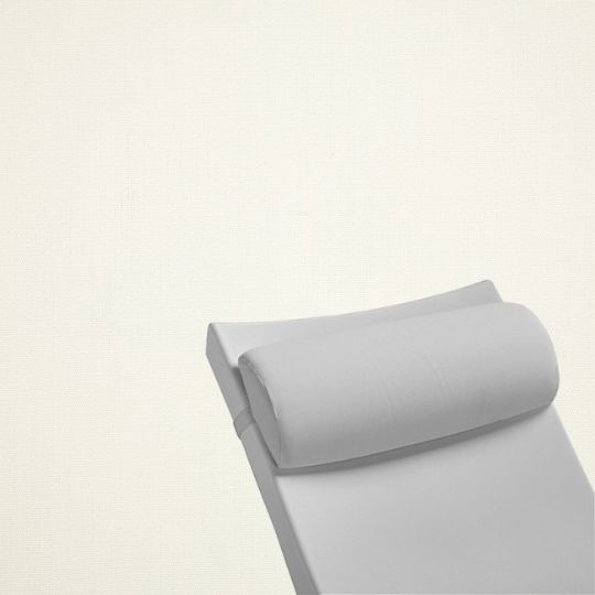 Contoured Outdoor Head Rest Pillow in Canvas White Sunbrella® Fabric