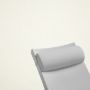 Contoured Outdoor Head Rest Pillow in Canvas White Sunbrella® Fabric