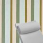 Contoured Outdoor Head Rest Pillow in Gateway Aloe Sunbrella® Fabric