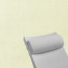 Contoured Outdoor Head Rest Pillow in Linen Natural Sunbrella® Fabric
