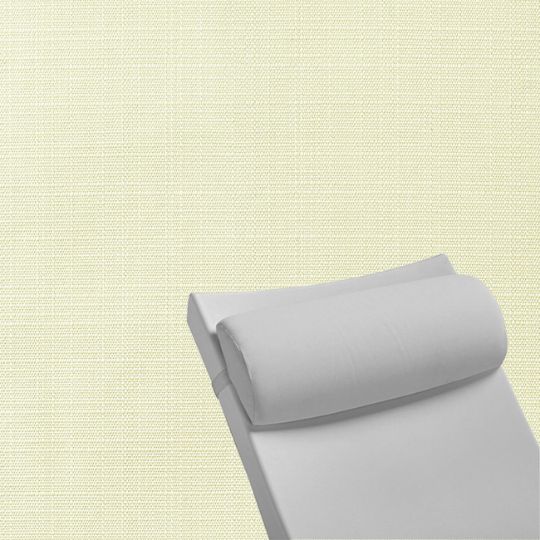 Contoured Outdoor Head Rest Pillow in Linen Natural Sunbrella® Fabric